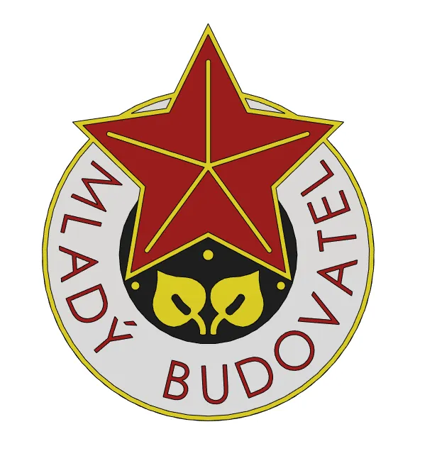 Badge Mladý budovatel SSSR AMS print