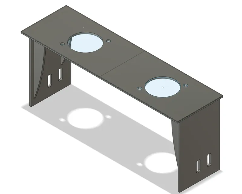 PC Drive bay 5.25" Dual XLR D-Series mount