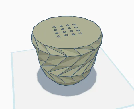 Vase mode flower pot with drain holes