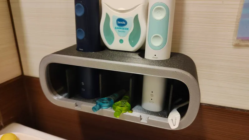 Wall holder for 2x Phillips sonicare and accesories