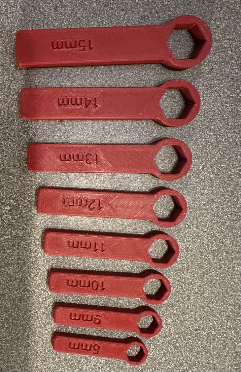 Clés polygonales 8-15 mm en PLA renforcé