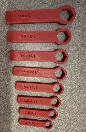 8-15mm box end wrenches PLA tough