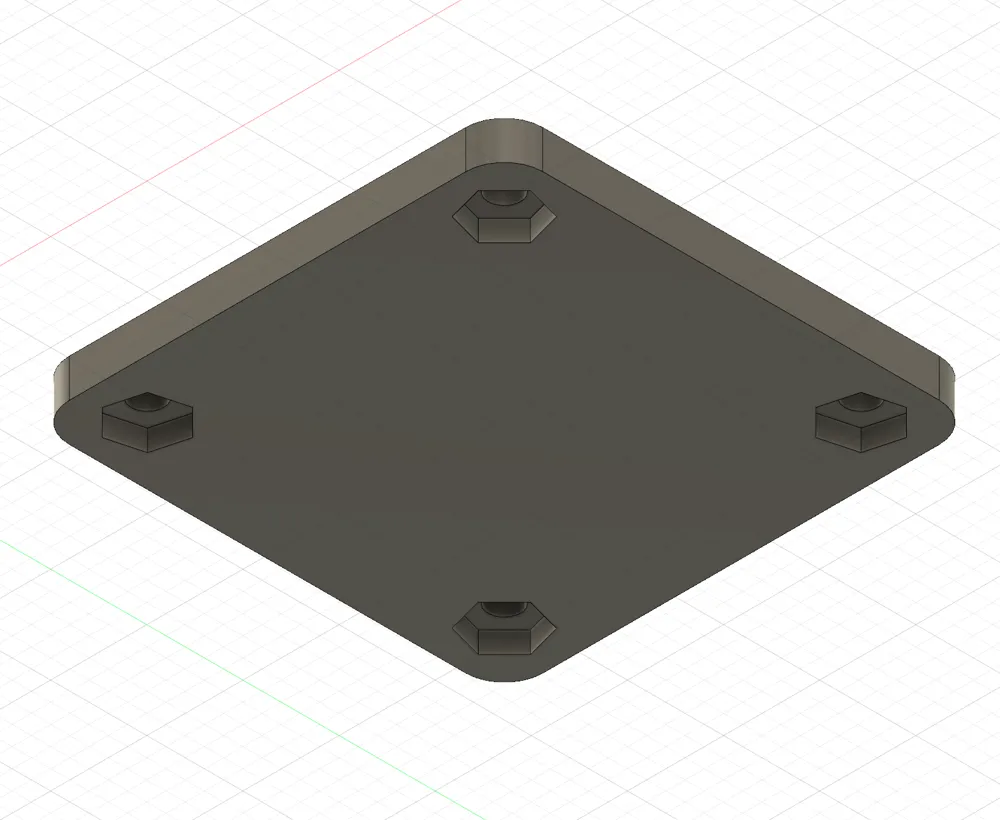 Instrument Panel Blanking Plate (2 1/4") by Chad MakerWorld