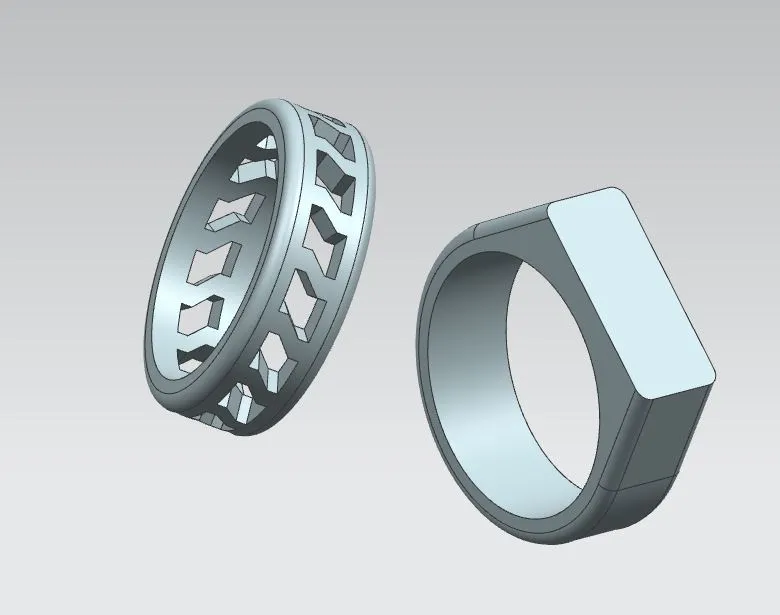 2 designed rings