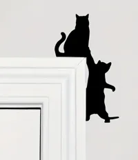 Chats décoratifs pour porte ou mur — photo 1
