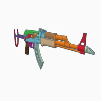 AK47 S   AKMS (model 1/4
