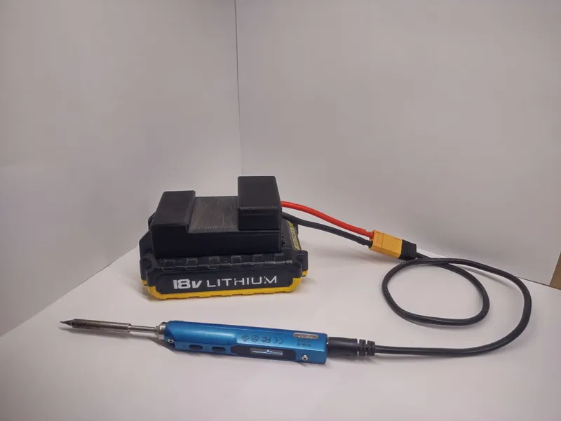 Holder, Battery attachment for STANLEY 18v battery.