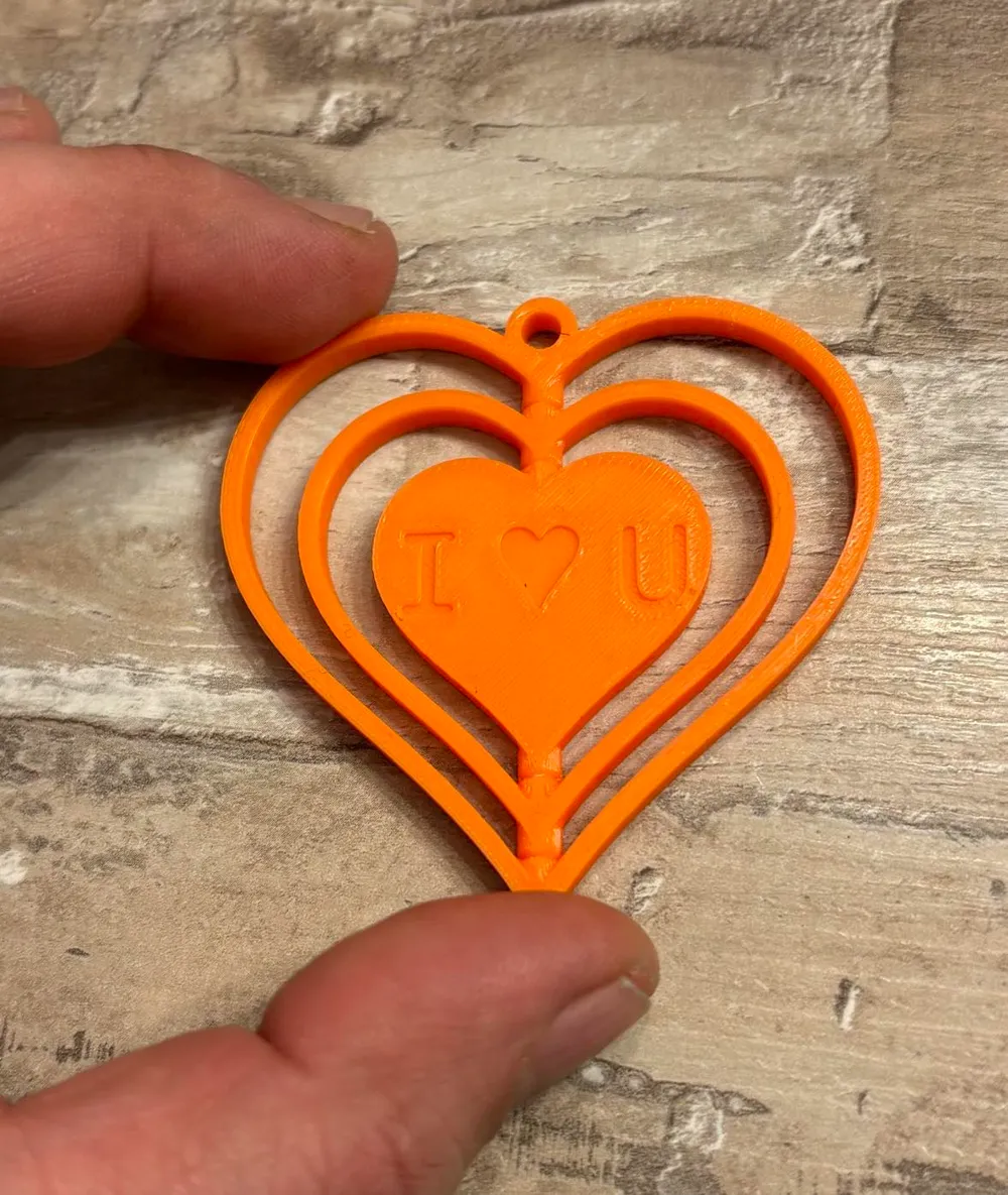 Valentine's day spinner keychain by yanifa54 MakerWorld