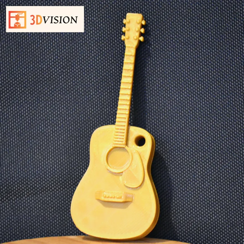 Acoustic guitar keychain 