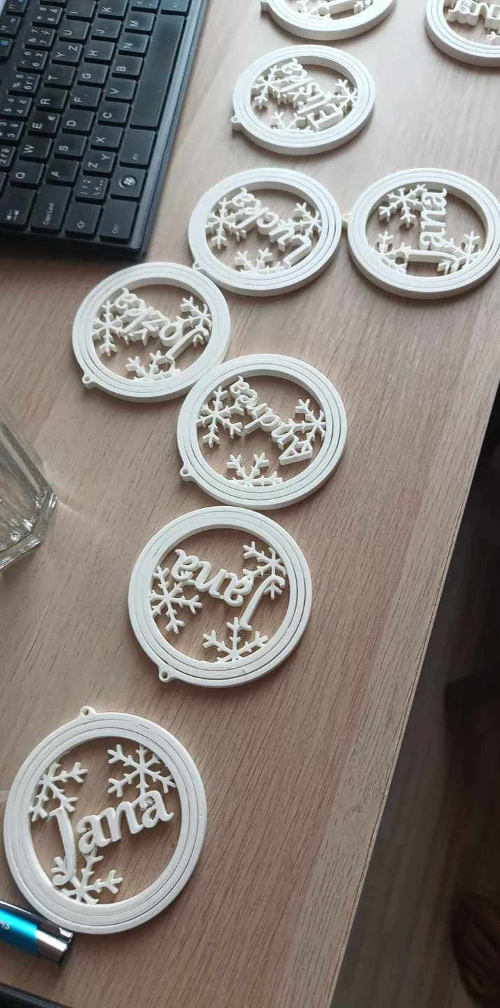 Gyro Snowflake with nametag