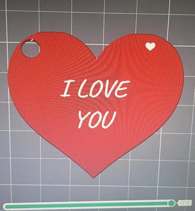 Valentine's Day key ring