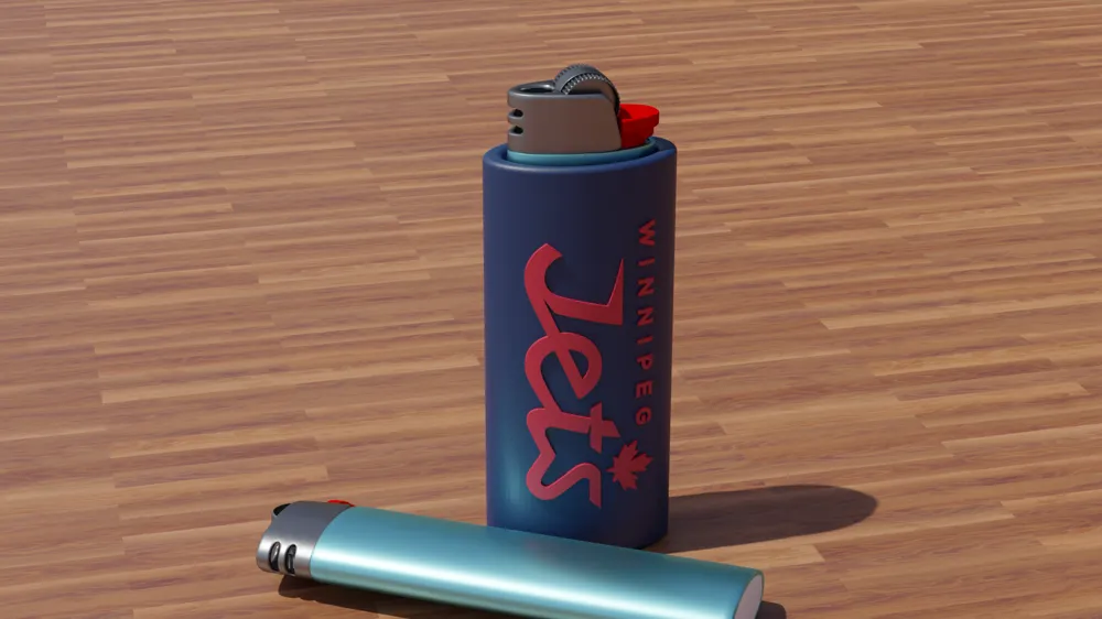 Winnipeg Jets Bic Lighter Sleeve Pre Painted File Included by