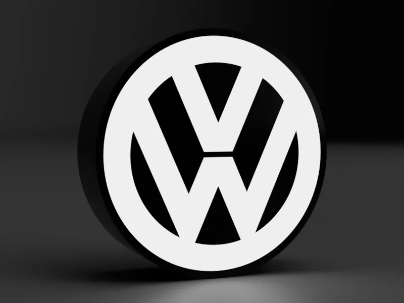 Volkswagen Logo LED LightBox