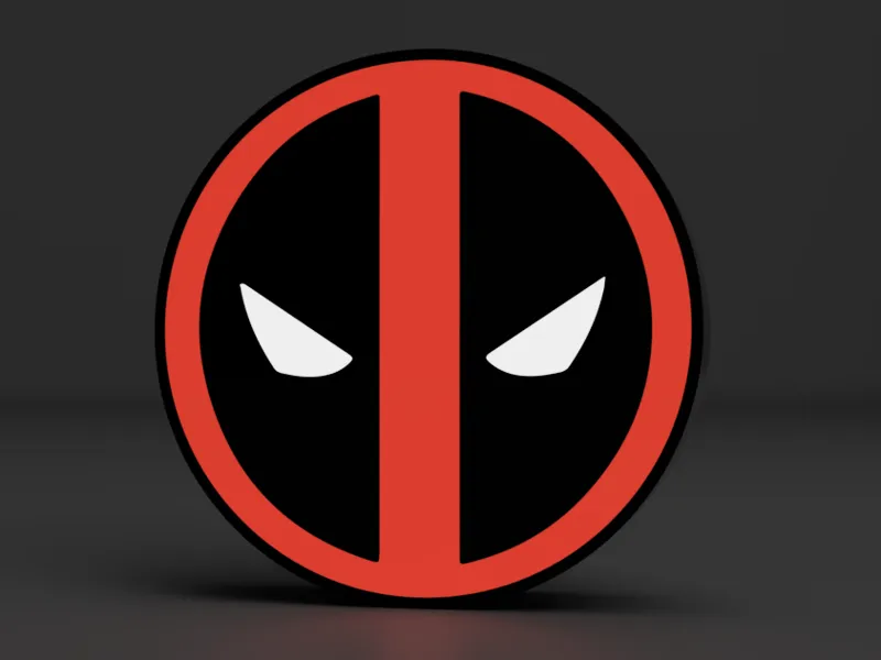 Deadpool Logo LED LightBox