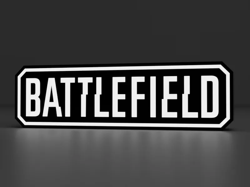 Battlefield Logo LED LightBox