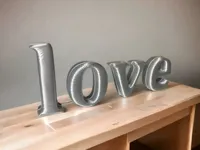 Lettres décoratives amour façon ballon — photo 1