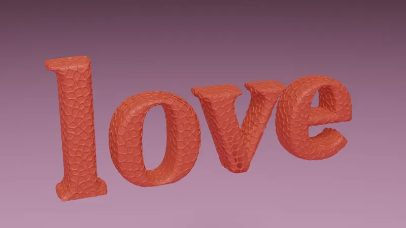 LOVE voronoi letters