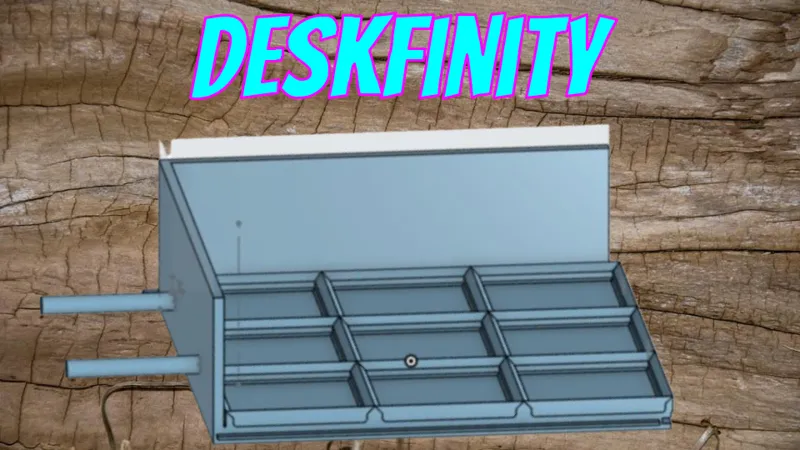 Deskfinity - Gridfinity Compatible, Infinitely Expandable, Under desk drawer