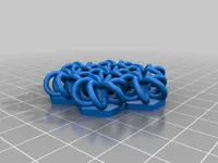 Maille type cotte de mailles (motif hexagonal) — photo 1