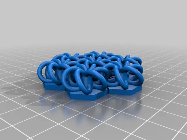 Maille type cotte de mailles (motif hexagonal)