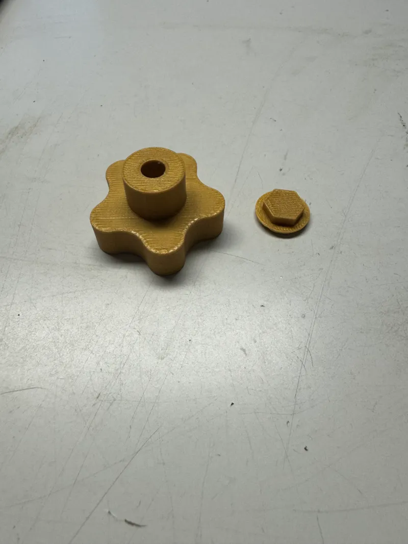 Knob M.6 Manopola per inserto dado M.6 con tappo
