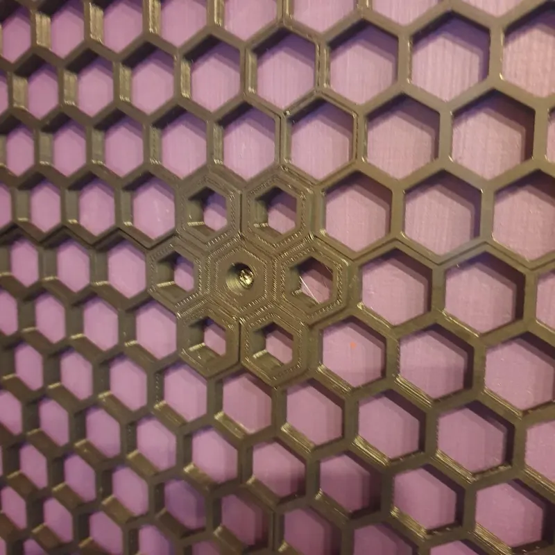 Honeycombs Storage wall Octagonal screw mount