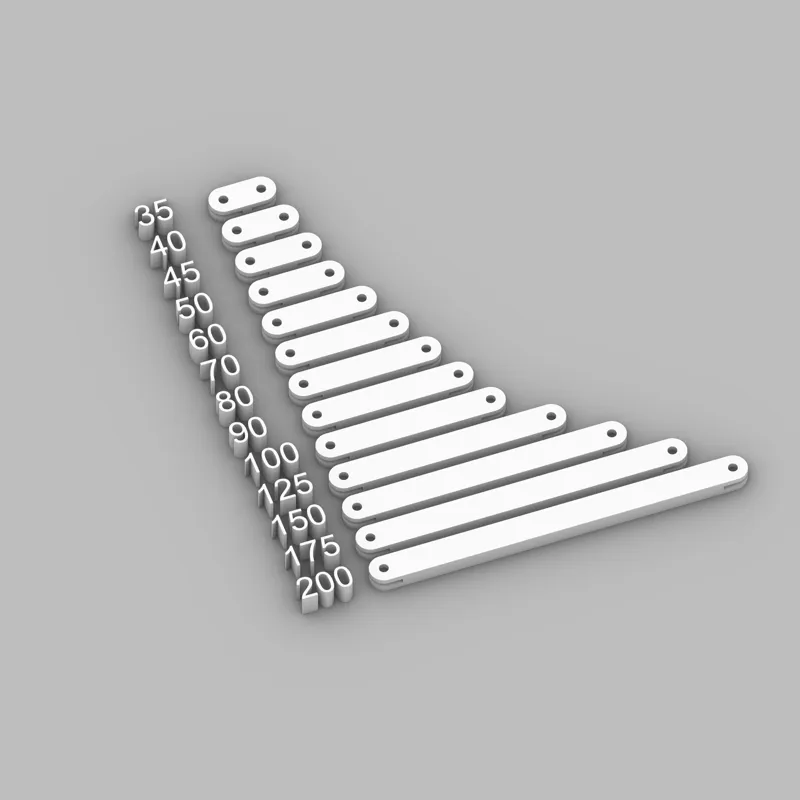 GoPro compatible connector in 35mm to 200mm lengths