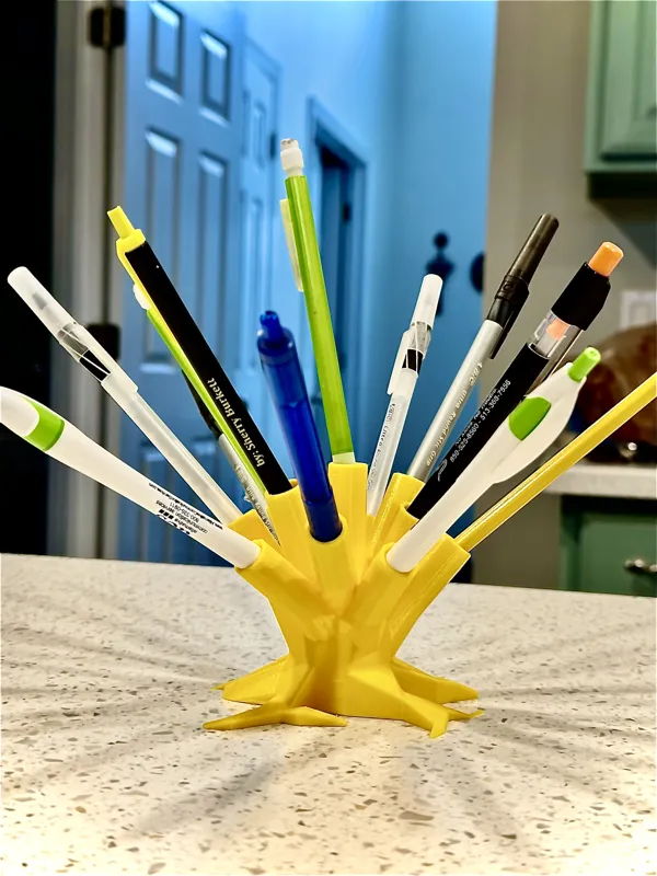 Pot à crayons tronc d'arbre