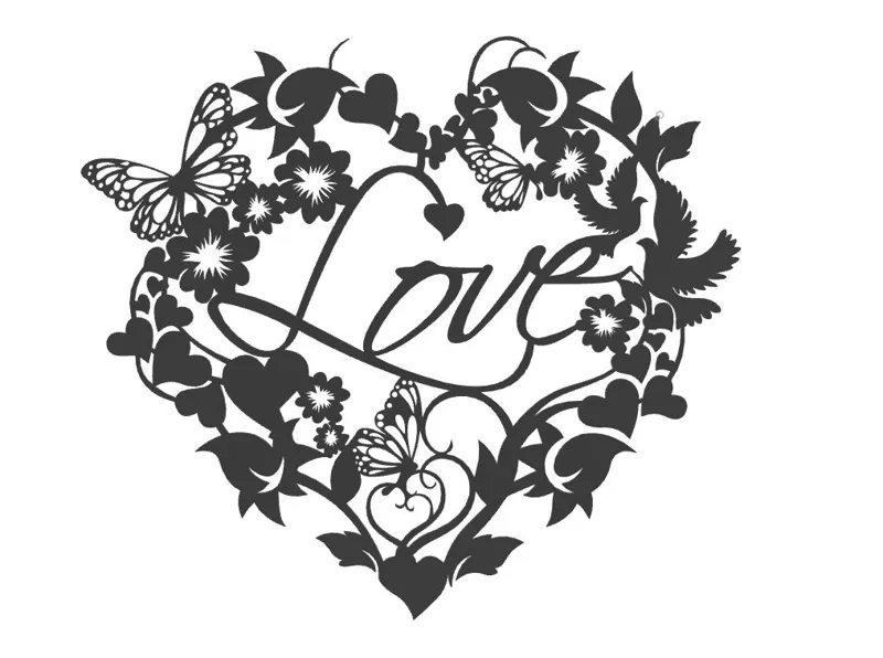 Wallart - Heart Love