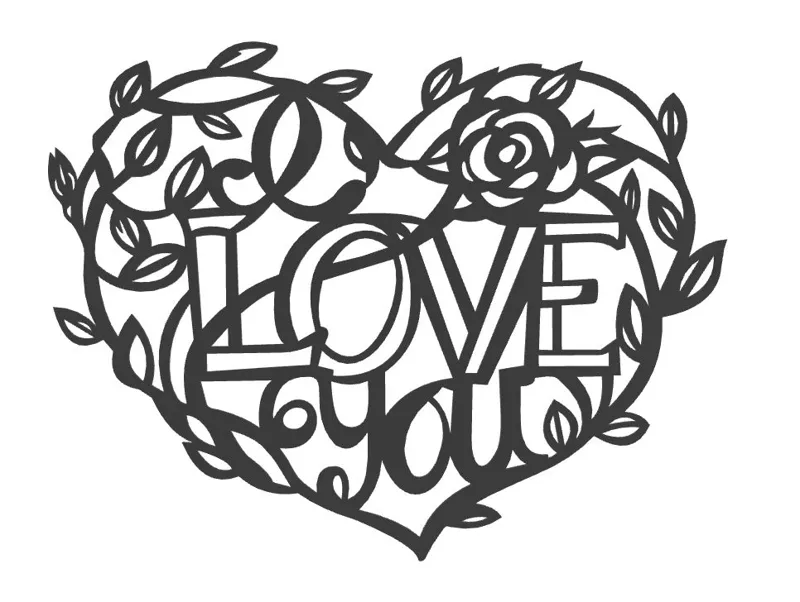 Wallart - Heart I love you