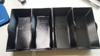 PLASTER MOLD FOR GOLD BARS