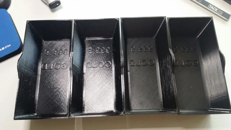 PLASTER MOLD FOR GOLD BARS