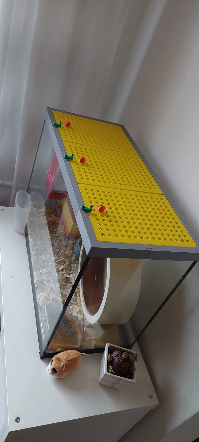 Kryt kreckovo akvaria - Cover for hamster aquarium