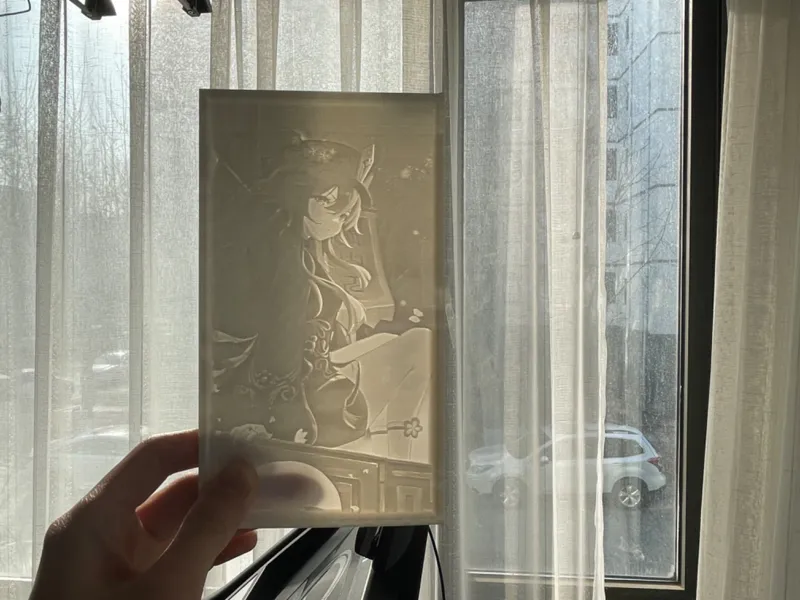 胡桃透光照片/书立