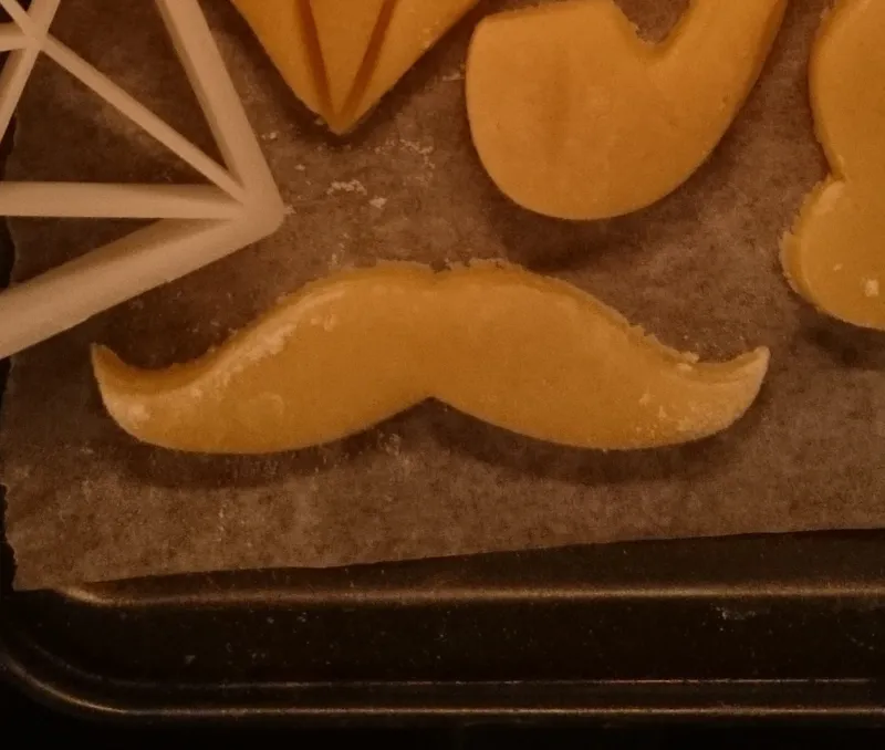 mustache cookie cutter