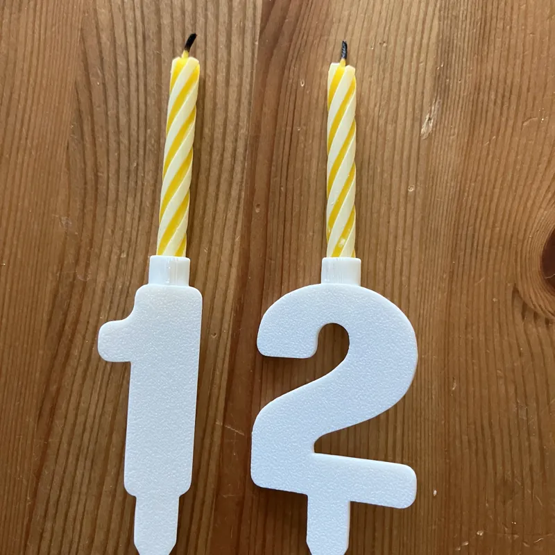 Birthday Number Candle Holders