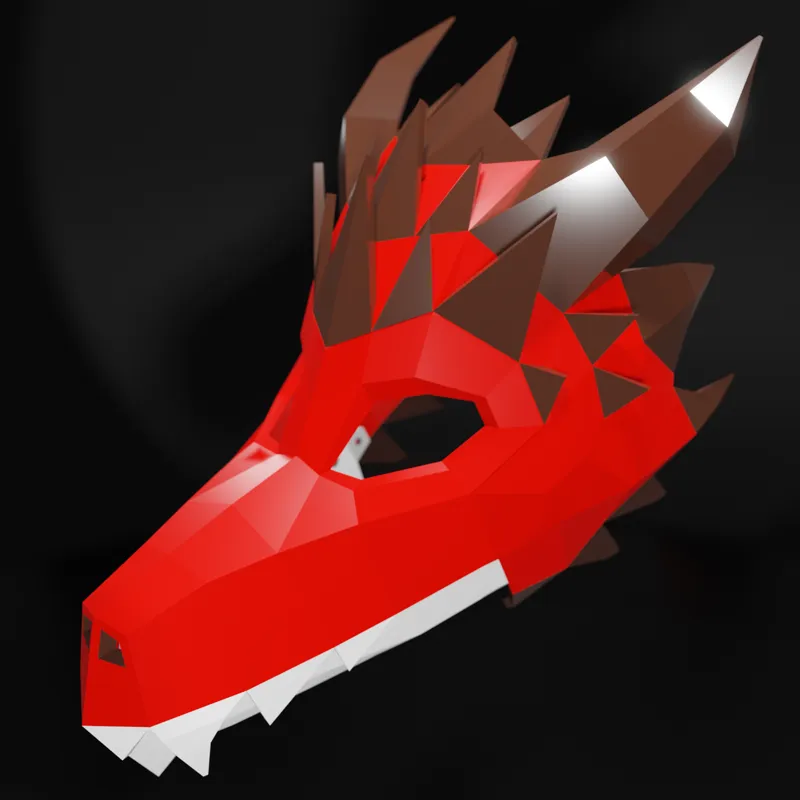 Dragon mask articulated