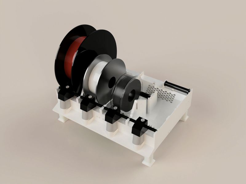 AMS for large and small spools