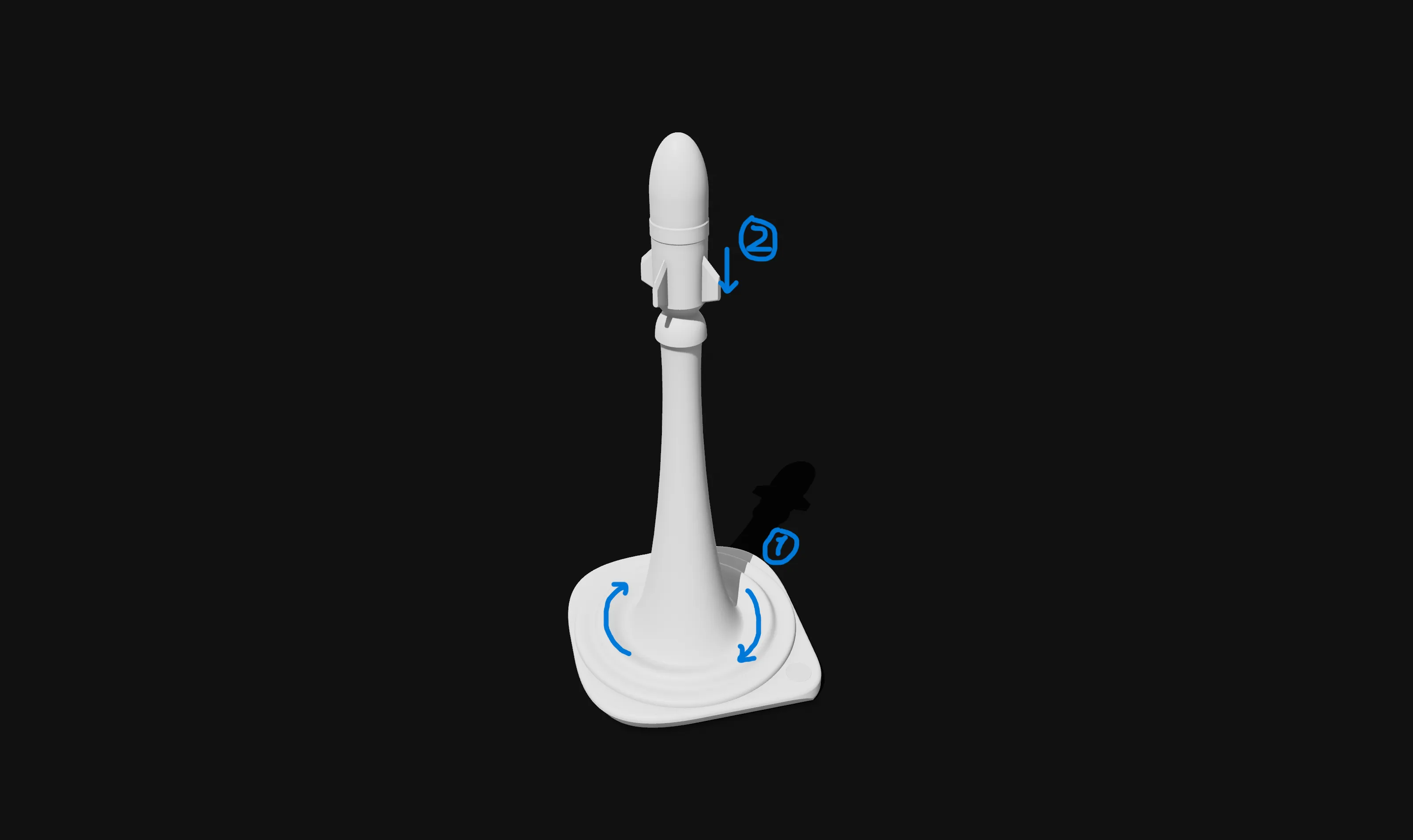 Rocket Lamp火箭灯 - Free 3D Print Model - MakerWorld