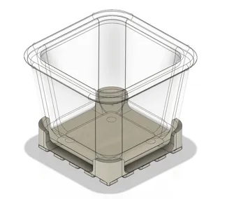 IKEA 365 (804.449.46) small glass container holder for gridfinity