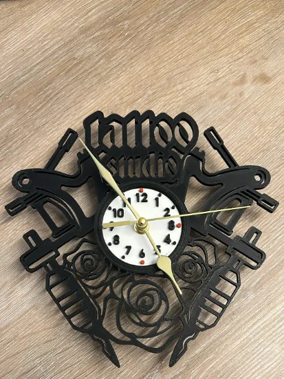 Tattoo Studio Wall Clock