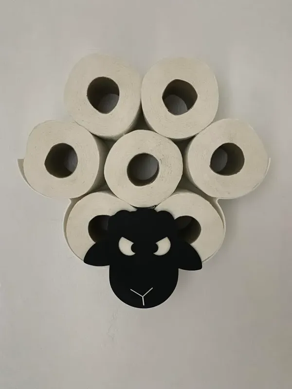 Support papier toilette mouton