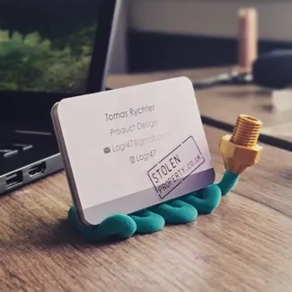 Failed print business card holder