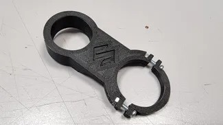 Charger holder for Suzuki V-strom motorcycle