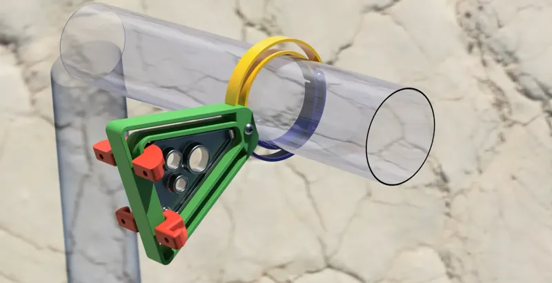 3d printable Fume extract and cable mount with .step files
