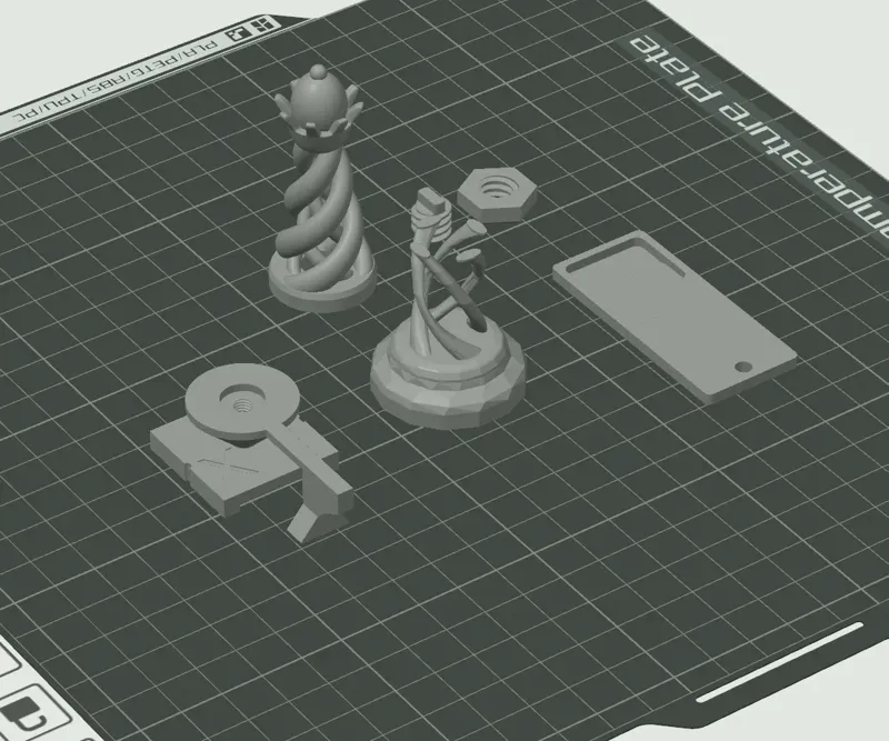 Testprints for our production line Bambu Lab X1 series