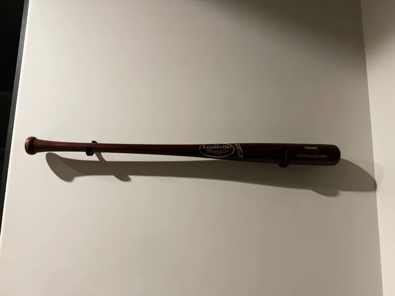 Baseball Bat Holder - Horizontal and Minimal