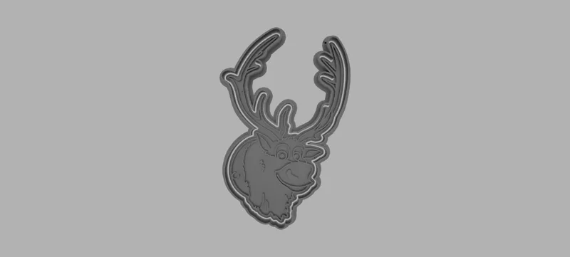Sven cookie cutter (Frozen)