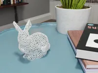 Lapin motif Voronoi — objet lumineux — photo 1