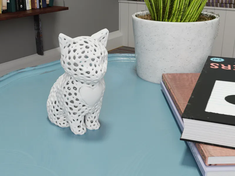 Voronoi Cat of Love